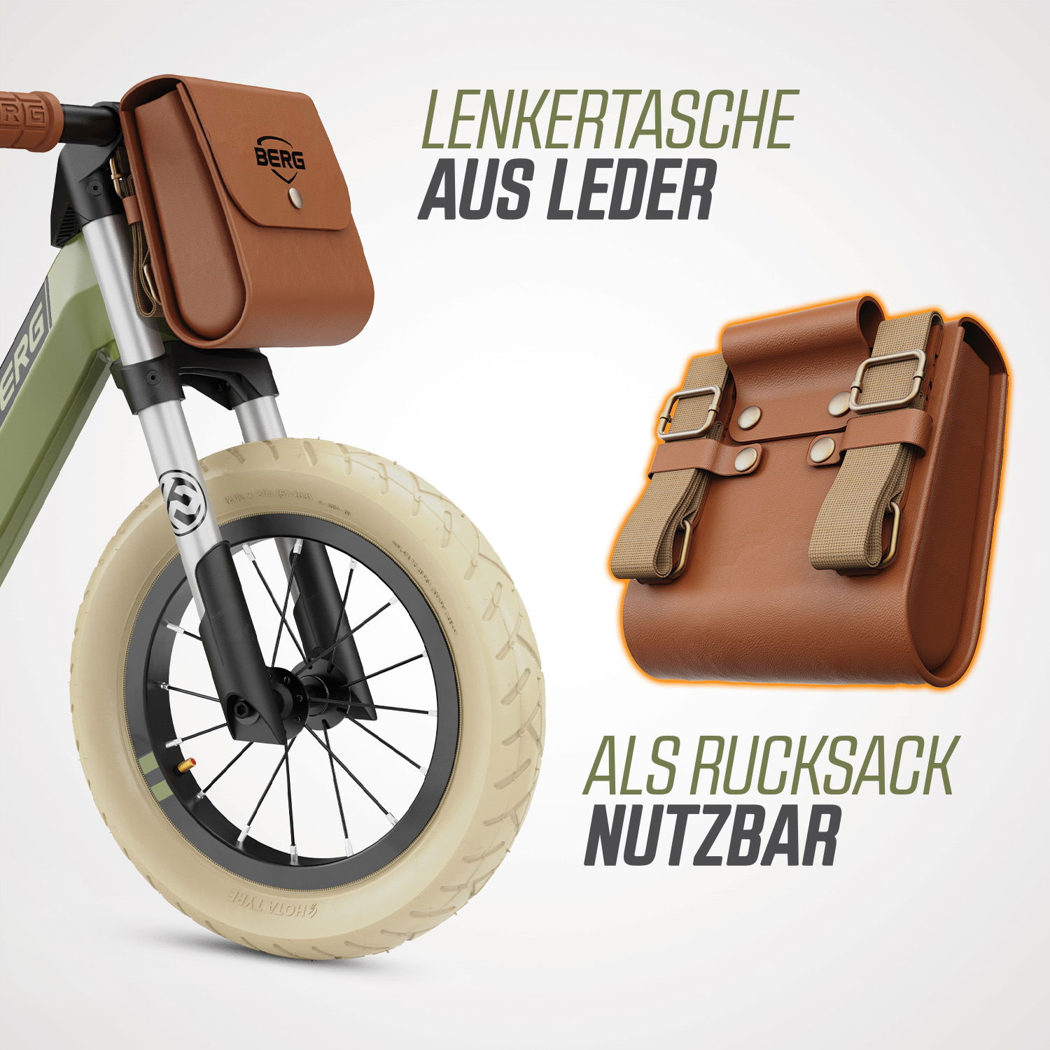BERG Laufrad Biky Retro Green BERG Laufrad Biky Retro Green